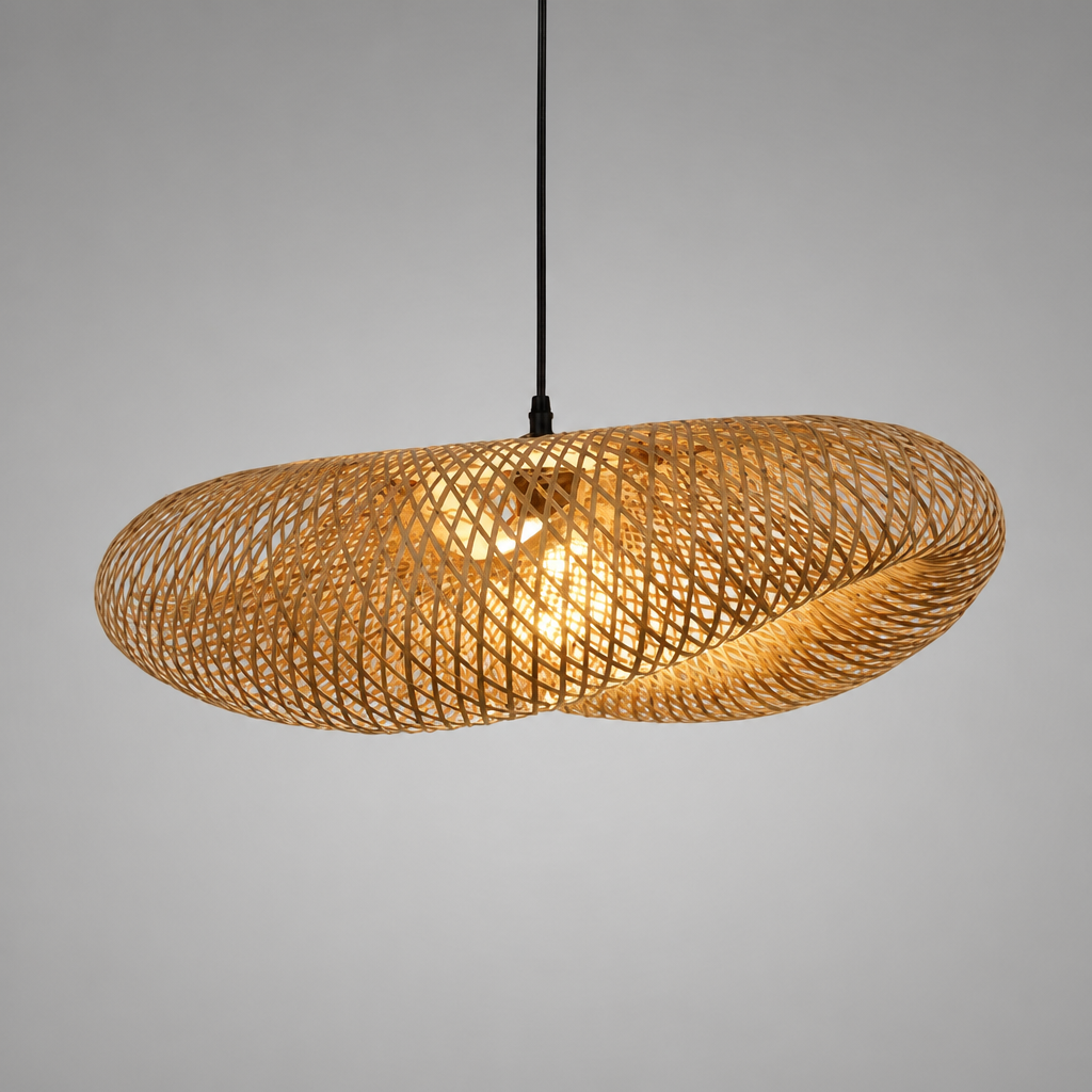 Vintage Bamboo Handwoven Pendant Light-2 - Image 12